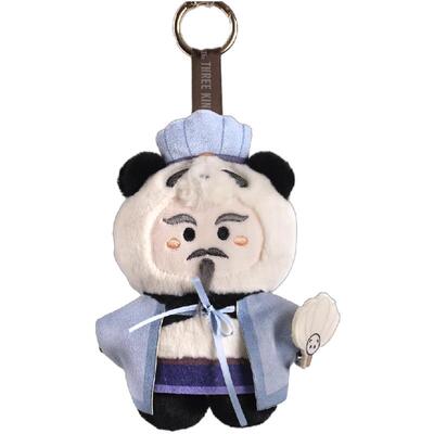 正版三国熊猫毛绒公仔盲盒挂件