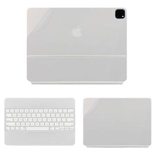 适用苹果2024款iPadPro13寸11妙控键盘贴纸透明保护贴膜12.9inch白色磨砂MagicKeyboard智能双面夹外壳air6/5