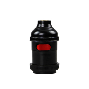 机床工作灯头带开关 E27螺口管接头加厚全铜灯座悬吊车床灯头包邮