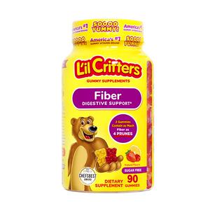 【自营】丽贵lilcritters小熊纤维软糖90粒fiber肠道健康小熊糖