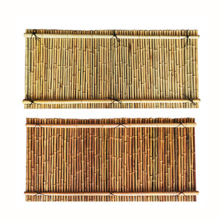 竹子竹竿围栏篱笆竹排装饰庭院花园围墙竹子隔断挡墙户外竹杆护栏