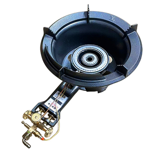 商用中压猛火灶双管液化气酒席单灶饭店燃气灶台式高压炉具铸铁炉