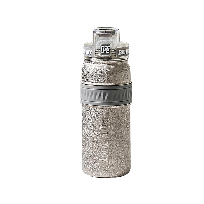 BOTTLEDJOY一盖双饮钛保温杯大容量外出便携钛杯泡茶杯养生水杯