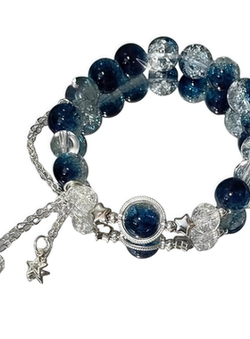 流月银河星河悬溺手链女款星星设计小众显白甜美闺蜜手串学生百搭