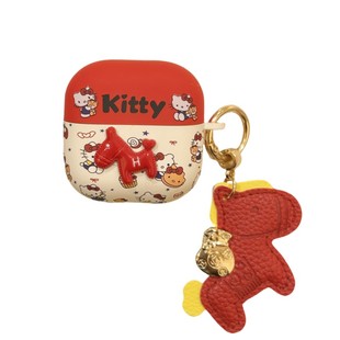 新年耳机壳Freeclip2保护套红色马kt适用于华为freeclip保护套防摔苹果airpods4可爱卡通6i防掉盖软壳7i小马