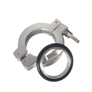 KF真空铝合金卡箍 KF16 KF25 KF40 KF50支架密封圈，快装真空管夹