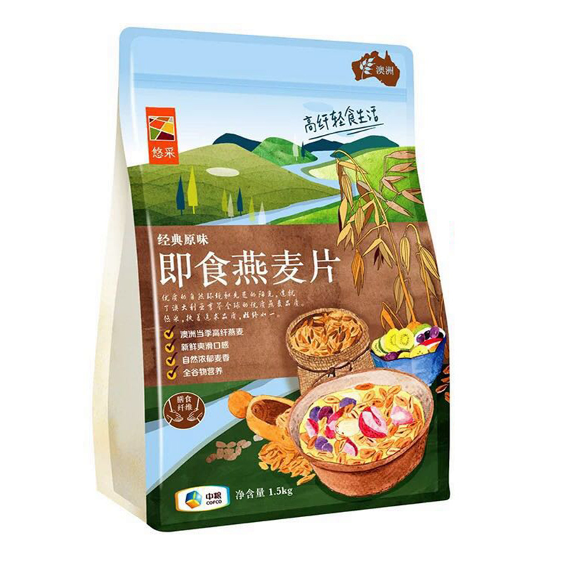 中粮悠采1.5kg散装澳洲燕麦即食