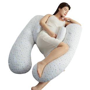 Mommytime孕妇枕护腰侧睡枕托腹孕妇睡觉侧卧枕头抱枕U型孕妇用品