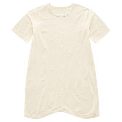 拉比儿童夏季家居提花网目睡裙