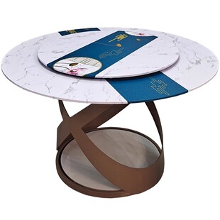 圆形桌布套罩防水防油免洗餐桌垫松紧带台布桌面翻新圆桌套转盘套