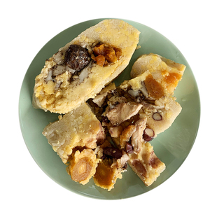 广东江门粽子新鲜裹蒸肉粽恩平特产双蛋黄瑶柱五花肉粽700G单只装