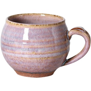 小葵川町屋日本原装进口光阳陶器粉引珠光马克杯咖啡杯水杯早餐杯