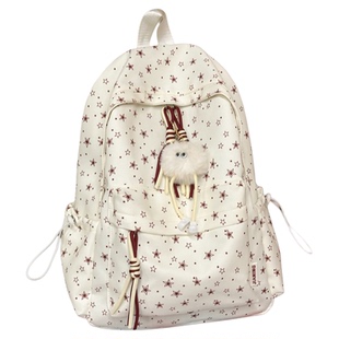 ins风星星书包女初中生冷门小众不撞款小学生高颜值日韩双肩包
