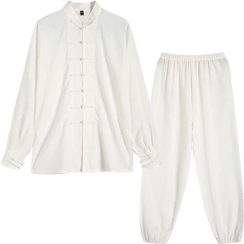 棉麻表演太极服女款2026新款春夏男款八段锦太极拳太极练功服晨练