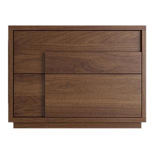 芬纳维亚传承 意式简约床头柜Hargrove哈格罗夫 胡桃实木床头柜