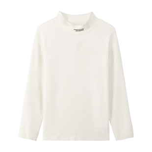 左西童装儿童德绒打底衫男童半高领T恤2026新款秋冬装男孩大童潮