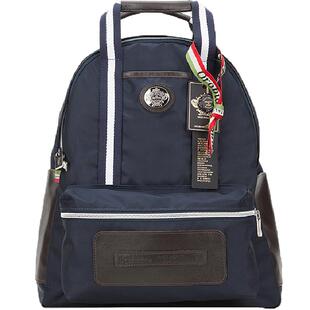 Orobianco意大利进口真皮尼龙休闲双肩包男电脑包书包女CHECKIN-C