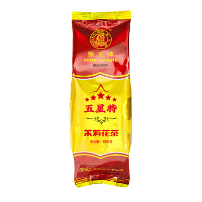 猴王茉莉花茶五星特100g
