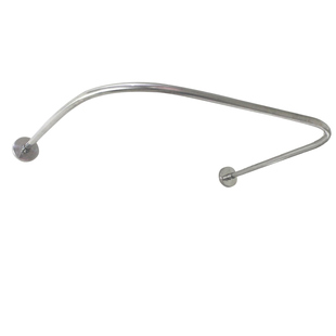 定制弧形浴帘杆免打孔L形U形卫生间淋浴隔断帘防水布浴室帘可伸缩