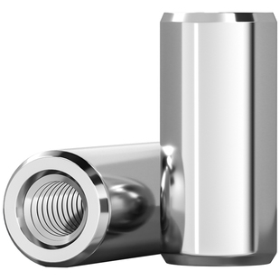 GB120 304不锈钢内螺纹圆柱销内牙销子钉带孔定位销双头销钉带孔