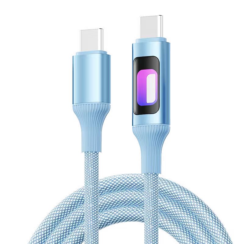 超级快充呼吸发光vivo手机66W充电线适用华为小米苹果16华为type-c口数据线手机车载66w USB-C平板100W通用