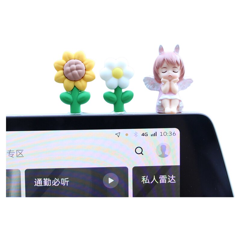 汽车摆件中控屏幕电脑显示器可爱小安妮车载车内用品摆件减压公仔