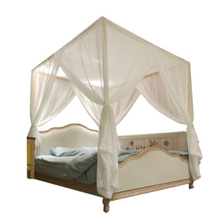 定做东南亚美式中式四柱架子床幔纱幔麻蚊帐床帘纱幔布幔防风蚊帐