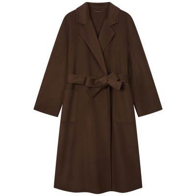 曼德诗绵羊毛山羊绒大衣