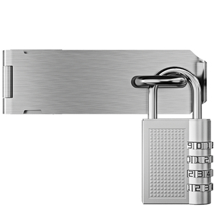 不锈钢门锁挂锁老式简易锁具90度木门密码锁扣家用卧室抽屉柜门锁