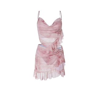 假面猫 泳衣女高级感2026新款分体保守性感钢托聚拢度假风比基尼