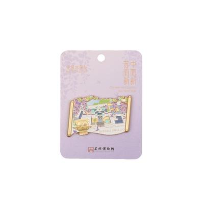 苏州博物馆鸟瞰图金属冰箱贴