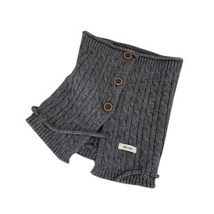 纽扣围脖帽子两用女冬季围巾韩版防寒脖套高级感保暖护颈针织披肩