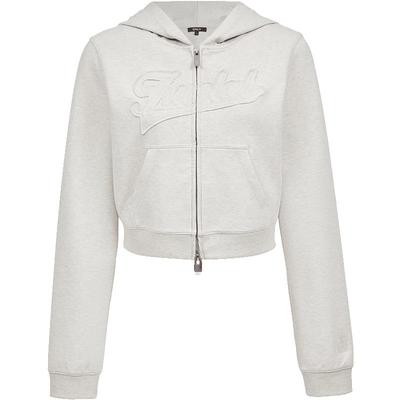 ONLY双向拉链正肩卫衣外套