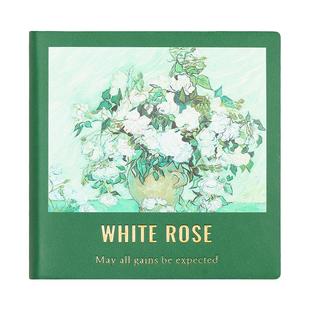 油画小本子小号迷你方形笔记本加厚高颜值ins学生摸鱼豆豆本a7日记本复古随身便携记事本旅行打卡盖章收集本