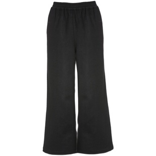 温存*三重门2026新款复古中国风阔腿保暖气质毛呢裤妈妈女装修身