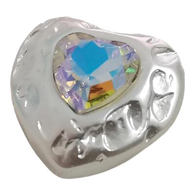 爱心五星方形纽扣金属底珍珠扣子