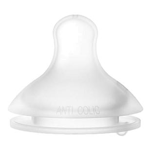 suavinex苏维妮扁嘴硅胶奶嘴仿生母感奶瓶防胀气宽口径通用替换嘴