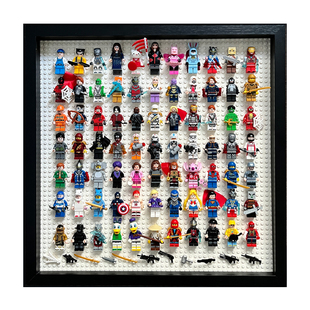 diy积木人仔展示盒收纳抽抽乐男孩生日礼物益智拼装玩具遮电表箱