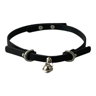 酷二丫小铃铛项圈黑色颈链choker锁骨链女项链颈带颈圈脖颈环男