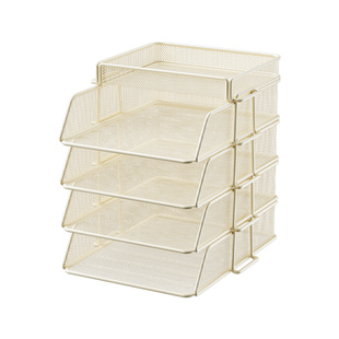 办公桌文件收纳架办公室桌面置物架工位桌上整理神器档案资料书架