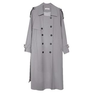 高级感长款过膝风衣女款2025新款春秋大衣高端大气上档次外套大码