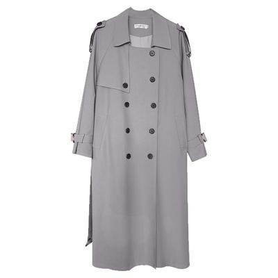 高级感长款过膝风衣女款