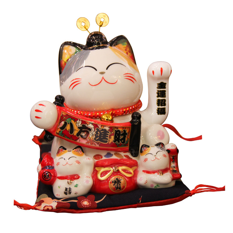 电动家居客厅收银台创意招财猫