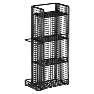 厨房葱姜蒜收纳盒分格壁挂免打孔小挂篮多层置物架调味料收纳架子