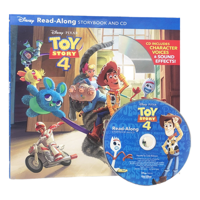 现货 独立阅读系列：玩具总动员4（配CD}奥斯卡获奖动画长片 英文原版 Toy Story 4 Read-Along Storybook 全彩绘本附CD 经典童话
