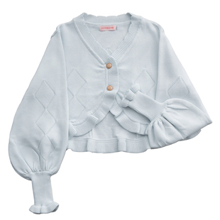 [小甜饼]Lolita短款毛衣开衫洛丽塔开衫复古针织软妹少女可爱