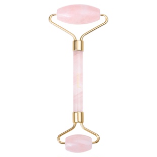 KRRAMEL刮痧板生日礼物女生高级感粉晶玉石滚轮刮痧板面部刮痧板