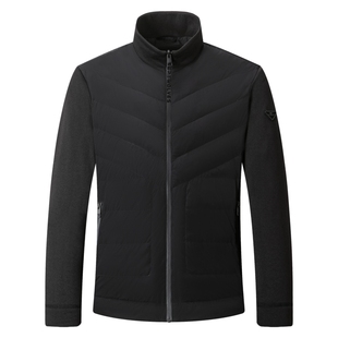 [石墨烯]七匹狼轻薄羽绒服立领男士2025冬季新款白色羽绒夹克男装