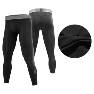 左右力量压缩裤男加绒厚高弹运动紧身速干冬季跑步健身篮球训练裤