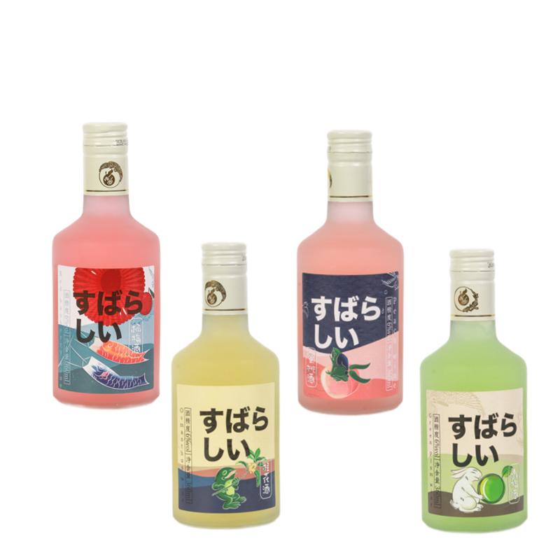 四口味 江南果酒青梅酒杨梅酒蜜桃酒桂花酒